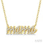 Script 'mama' Diamond Name Necklace