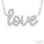 Script 'love' Diamond Name Necklace