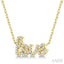 Script 'love' Diamond Name Necklace
