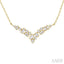 Scatter Baguette Diamond Fashion Necklace