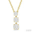 Round Shape Past Present & Future Lovebright Diamond Pendant