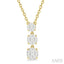 Round Shape Past Present & Future Lovebright Diamond Pendant