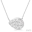 Pear Shape East-West Lovebright Essential Diamond Pendant