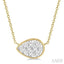Pear Shape East-West Lovebright Essential Diamond Pendant