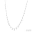 Bezel Set Diamond Station Necklace