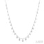 Bezel Set Diamond Station Necklace