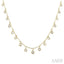 Bezel Set Diamond Station Necklace