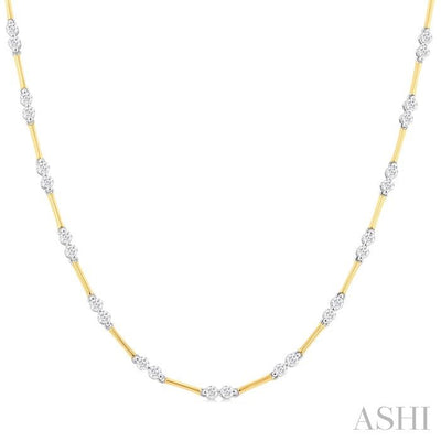 Bar Link Diamond Necklace