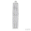 Three Row Diamond Hoop Earrings