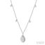 Pear Shape Halo Lovebright Diamond Necklace