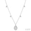 Pear Shape Halo Lovebright Diamond Necklace