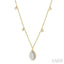 Pear Shape Halo Lovebright Diamond Necklace