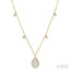 Pear Shape Halo Lovebright Diamond Necklace