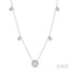 Halo Lovebright Diamond Station Necklace
