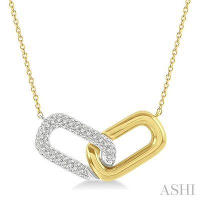 Paperclip Diamond Fashion Pendant
