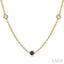 Gemstone & Diamond Station Necklace