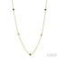 Gemstone & Diamond Station Necklace