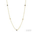 Gemstone & Diamond Station Necklace