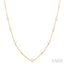 Pearl & Diamond Station Necklace