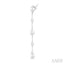 Pearl & Diamond Station Long Chain Earrings