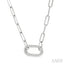 Paperclip Diamond Fashion Pendant