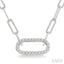 Paperclip Diamond Fashion Pendant