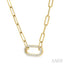 Paperclip Diamond Fashion Pendant