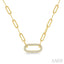 Paperclip Diamond Fashion Pendant