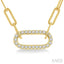 Paperclip Diamond Fashion Pendant