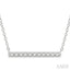 Bar Petite Diamond Fashion Necklace