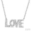 Block 'LOVE' Diamond Name Necklace