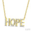 Block 'HOPE' Diamond Name Necklace