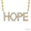 Block 'HOPE' Diamond Name Necklace