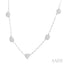 Mixed Shape Paperclip Lovebright Diamond Station Necklace