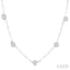 Mixed Shape Paperclip Lovebright Diamond Station Necklace