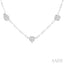 Mixed Shape Paperclip Lovebright Diamond Station Necklace