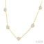 Mixed Shape Paperclip Lovebright Diamond Station Necklace