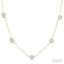 Mixed Shape Paperclip Lovebright Diamond Station Necklace