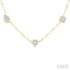 Mixed Shape Paperclip Lovebright Diamond Station Necklace