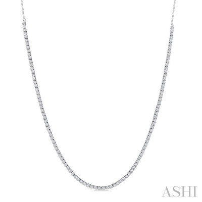 Halfway Diamond Tennis Necklace