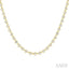 Halfway Bezel Set Diamond Tennis Necklace