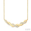 Twisted Diamond Fashion Necklace
