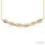 Twisted Diamond Fashion Necklace