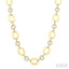 Aeris Gold Open Link Bold Gold Diamond Fashion Necklace