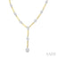 Oval Shape Paperclip Lovebright Diamond Fashion Necklace