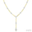 Oval Shape Paperclip Lovebright Diamond Fashion Necklace