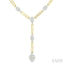 Oval Shape Paperclip Lovebright Diamond Fashion Necklace