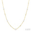 Pearl & Diamond Station Necklace