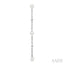 Pearl & Diamond Station Long Chain Earrings