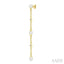 Pearl & Diamond Station Long Chain Earrings